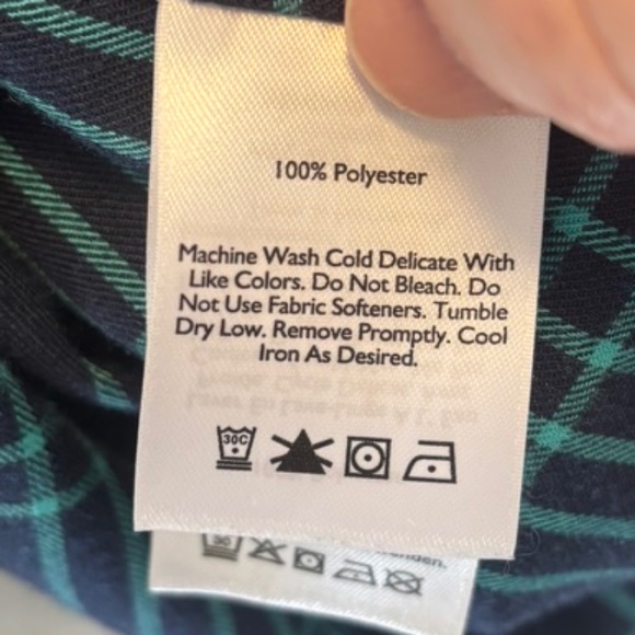 Eddie Bauer  Expedition Flex Flannel Shirt | Womens M | Classic Fit | Blue Plaid - Picture 5 of 13